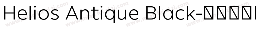 Helios Antique Black字体转换